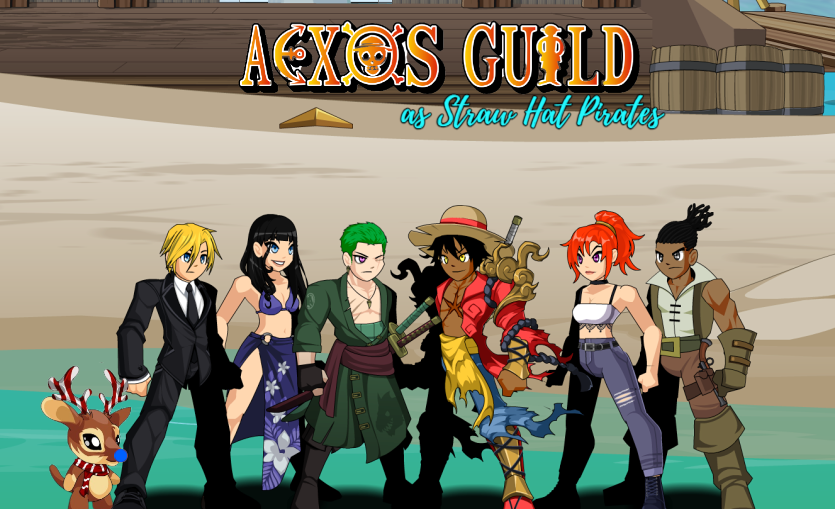 AexosGuild's tweet photo. Aexos Guild as Straw Hat Pirates 
@Alina_AE https://t.co/uz35F8nQCj