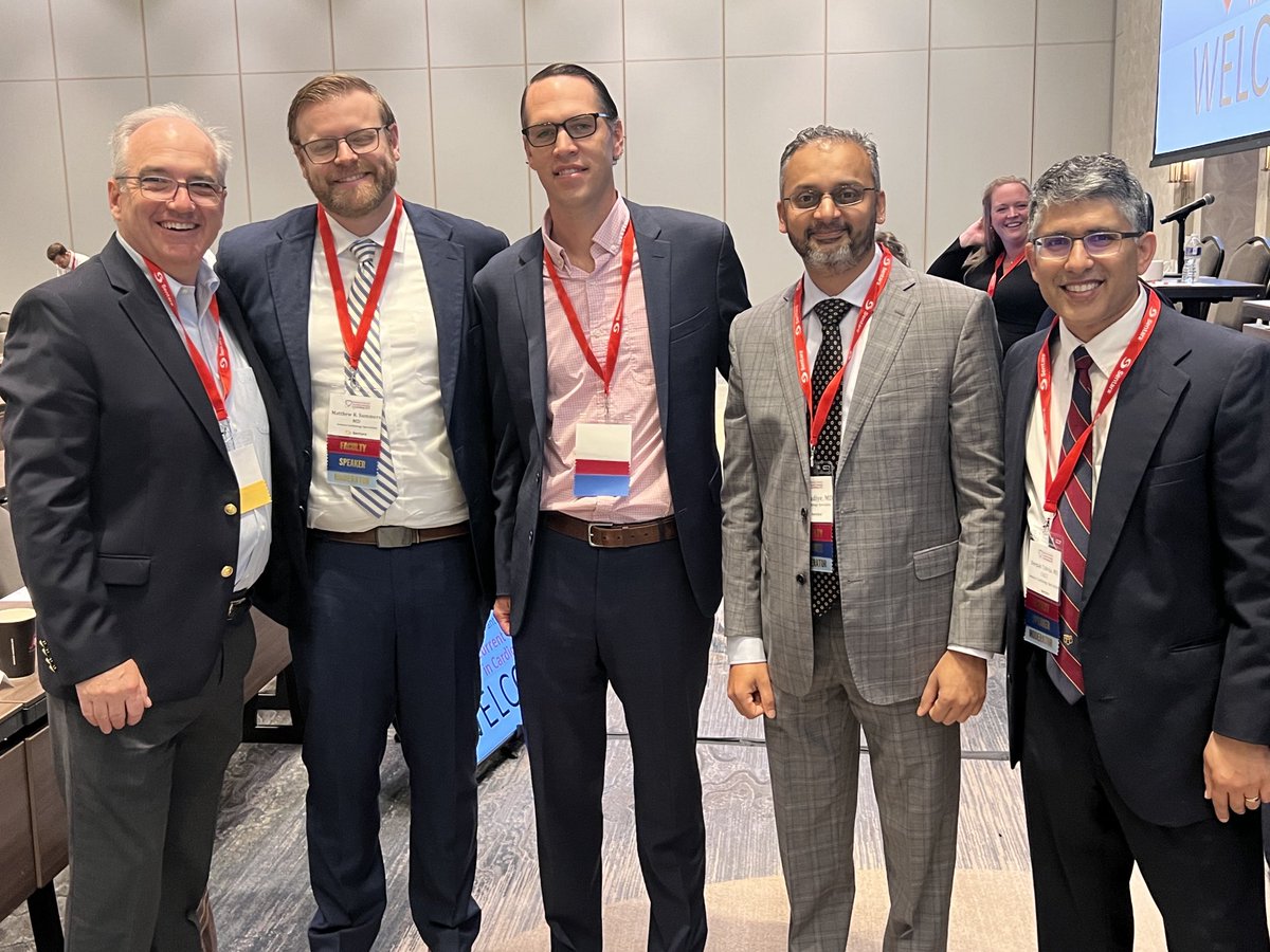Great Group of MDs teaching today!  #sentara ⁦<a href="/ShockDocBadiye/">Amit Badiye</a>⁩ ⁦<a href="/ErichKiehl/">Erich Kiehl MD</a>⁩ @MSummersMD⁩ #cardiologyconcepts2023