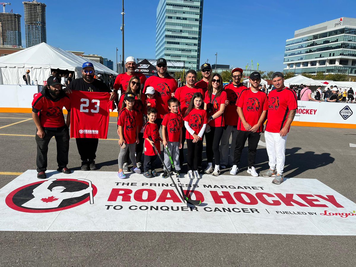 CarloColaiacovo's tweet image. Game On Cancer! Unbelievable day at the @RoadHockey event. Shoutout to everyone who participated making it another record breaking year supporting a very important cause. Today, our team Leo’s Lions conquered cancer #GameOnCancer