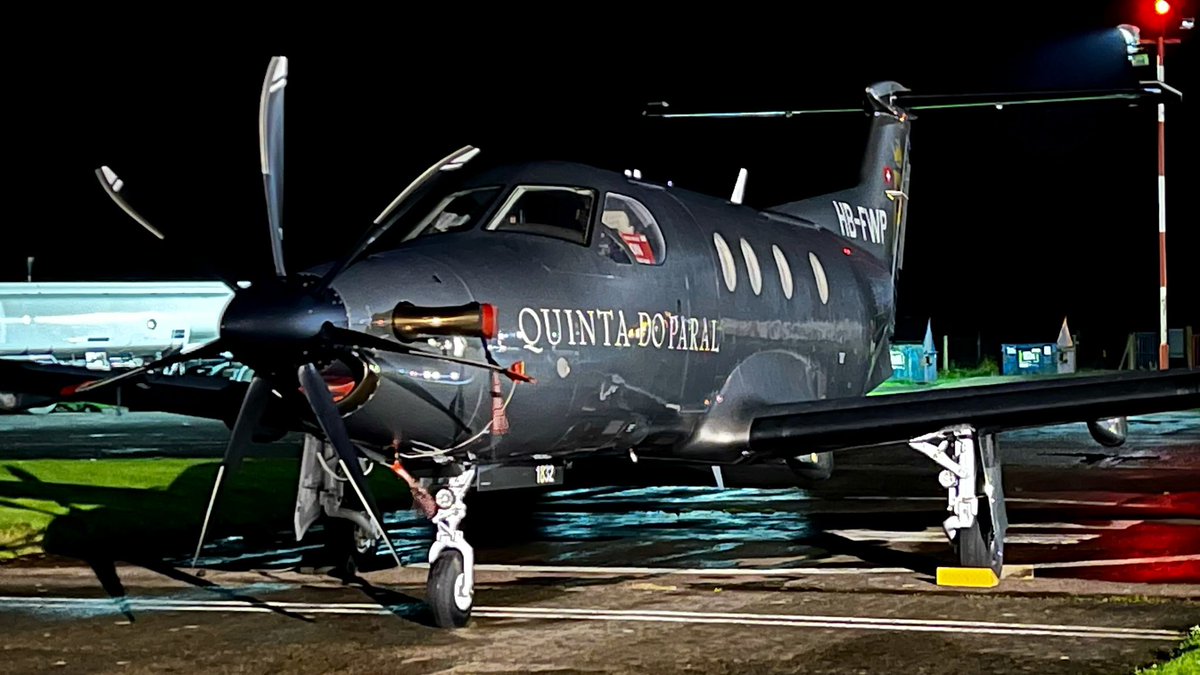 Tonight’s PC12 

Departs tomorrow afternoon then another PC12 arrival tomorrow evening 🤩

We are becoming very busy with flights departing to destinations throughout the UK &amp; Europe 🛩️