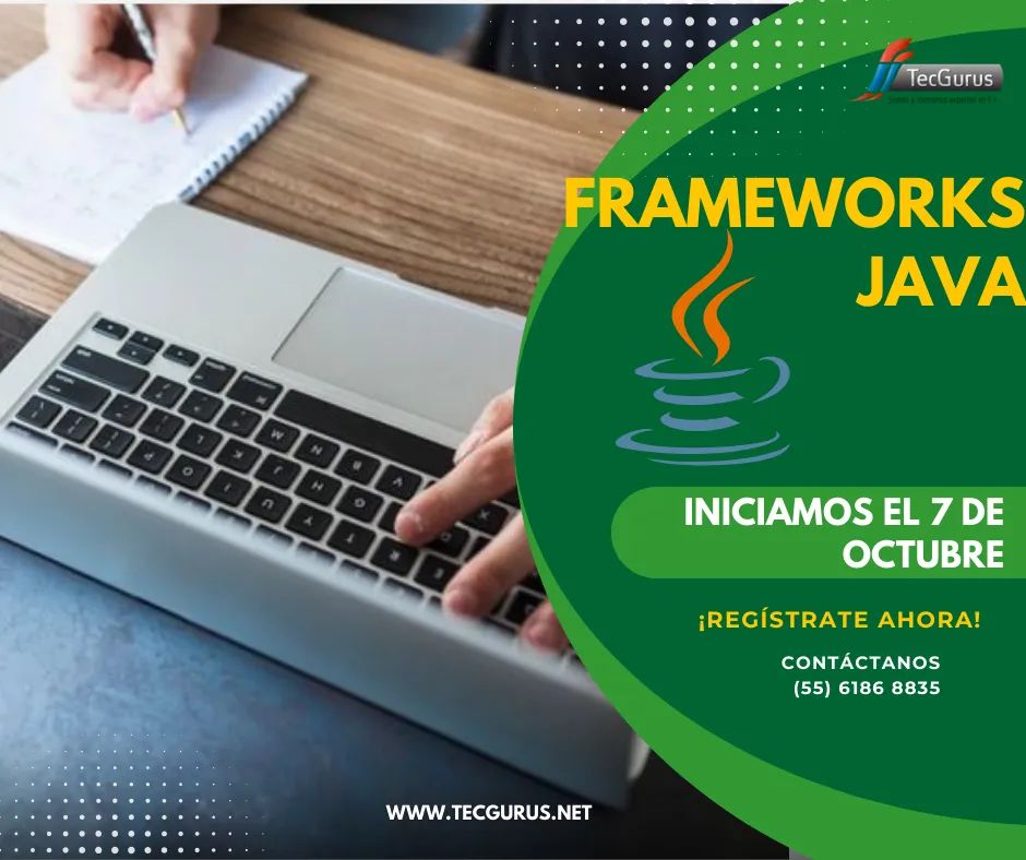 tecgurusnet's tweet image. ¿Quieres simplificar tu proceso de desarrollo en Java?
Incribete al curso Frameworks de Java
Iniciamos 7 de octubre
Duración: 30 horas
Modalidad: On line
¡Explora el poder de los frameworks Java hoy mismo!
buff.ly/468fBTz
#Java #FrameworksJava #DesarrolloDeSoftware
