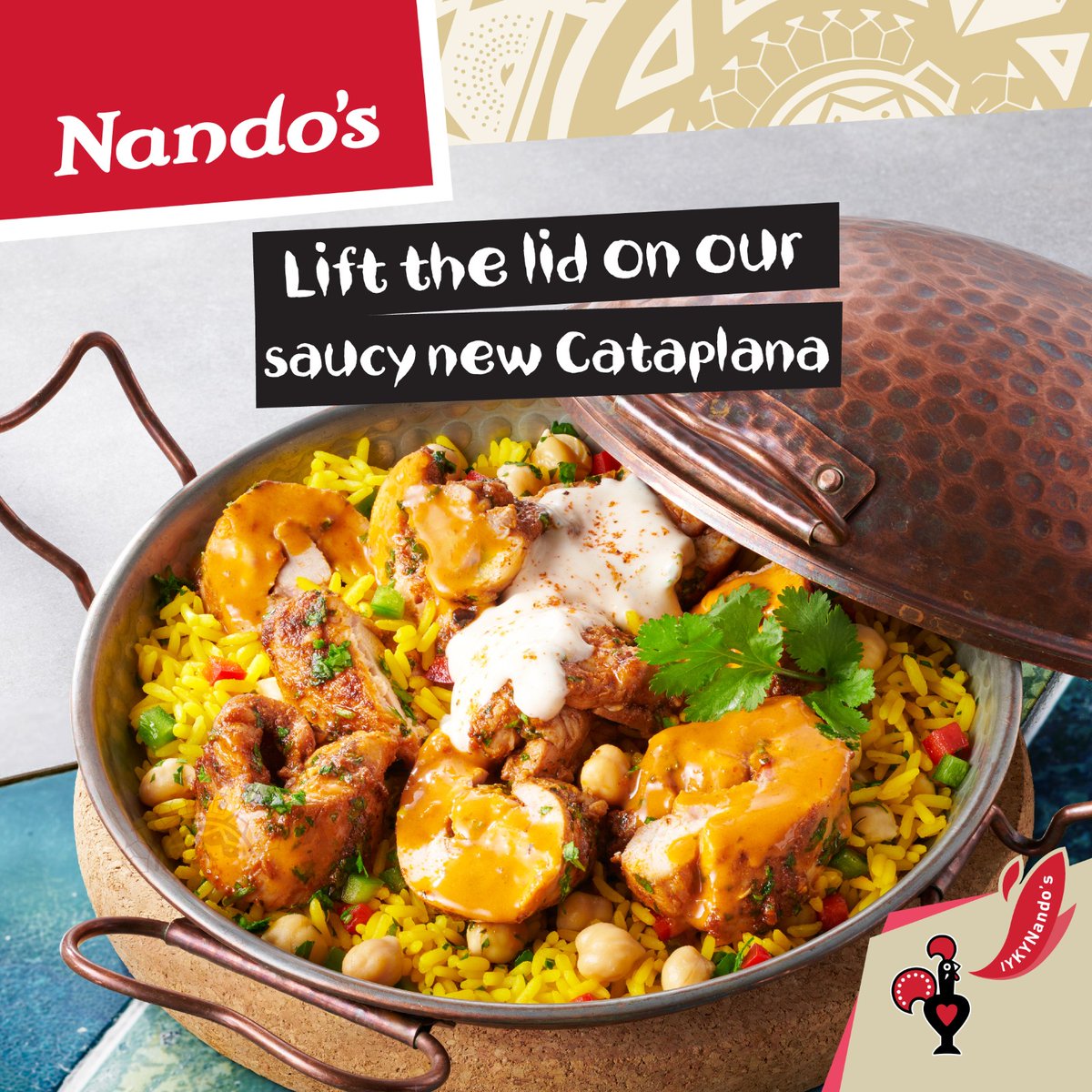 The extended weekend calls for a fiery Cata-plana!
Swing by Nando's to get your hands on the all-new PERi-Paprica Chicken Cataplana!
.
#IYKYNANDOS #cataplana #new #nandos #nandoschicken #nandosindia #grilledchicken #periperi