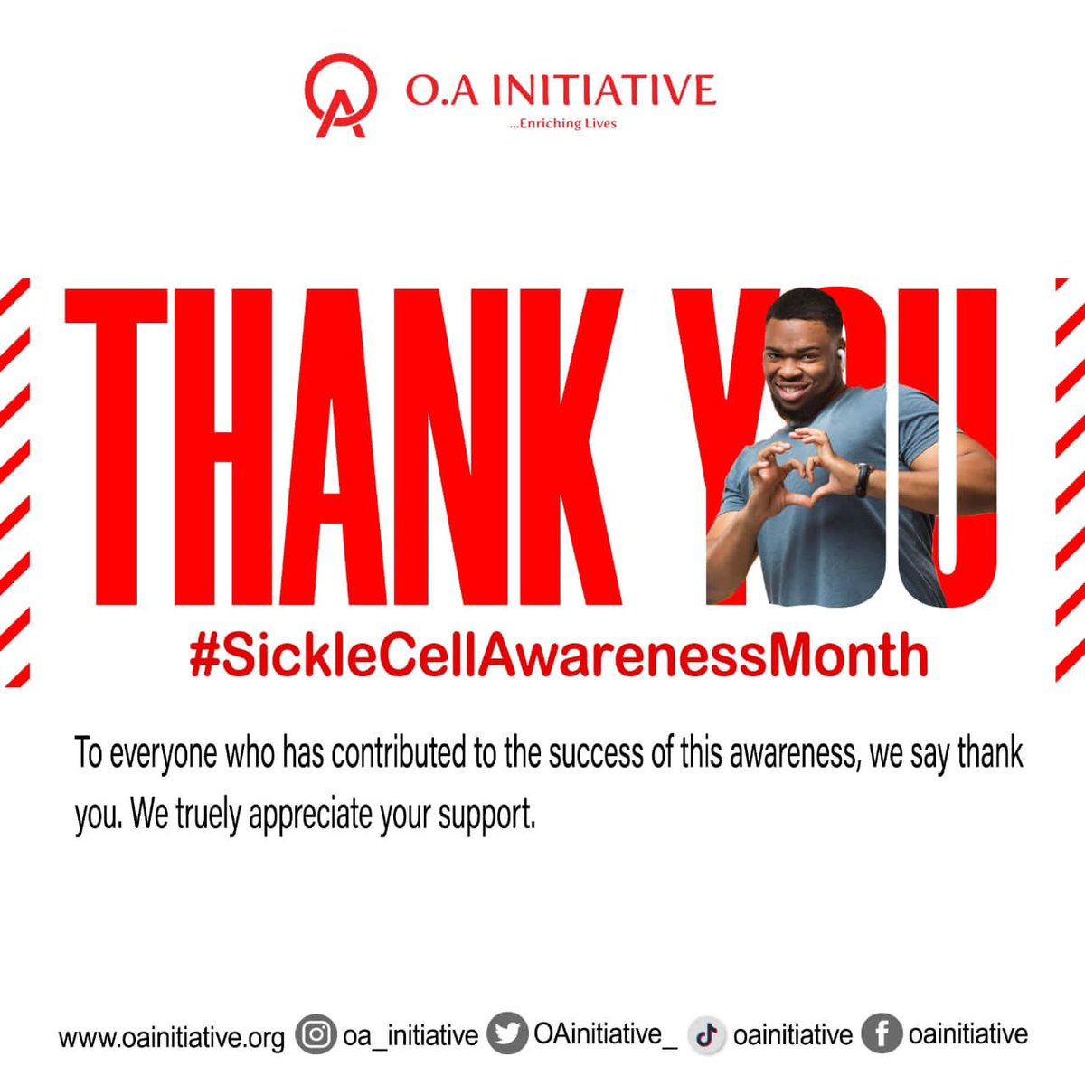 As we round up the sickle cell awareness month.

We want to express our gratitude to the general public and individuals who partnered with us in one way or the other❤️
#SickleCellAwarenessMonth