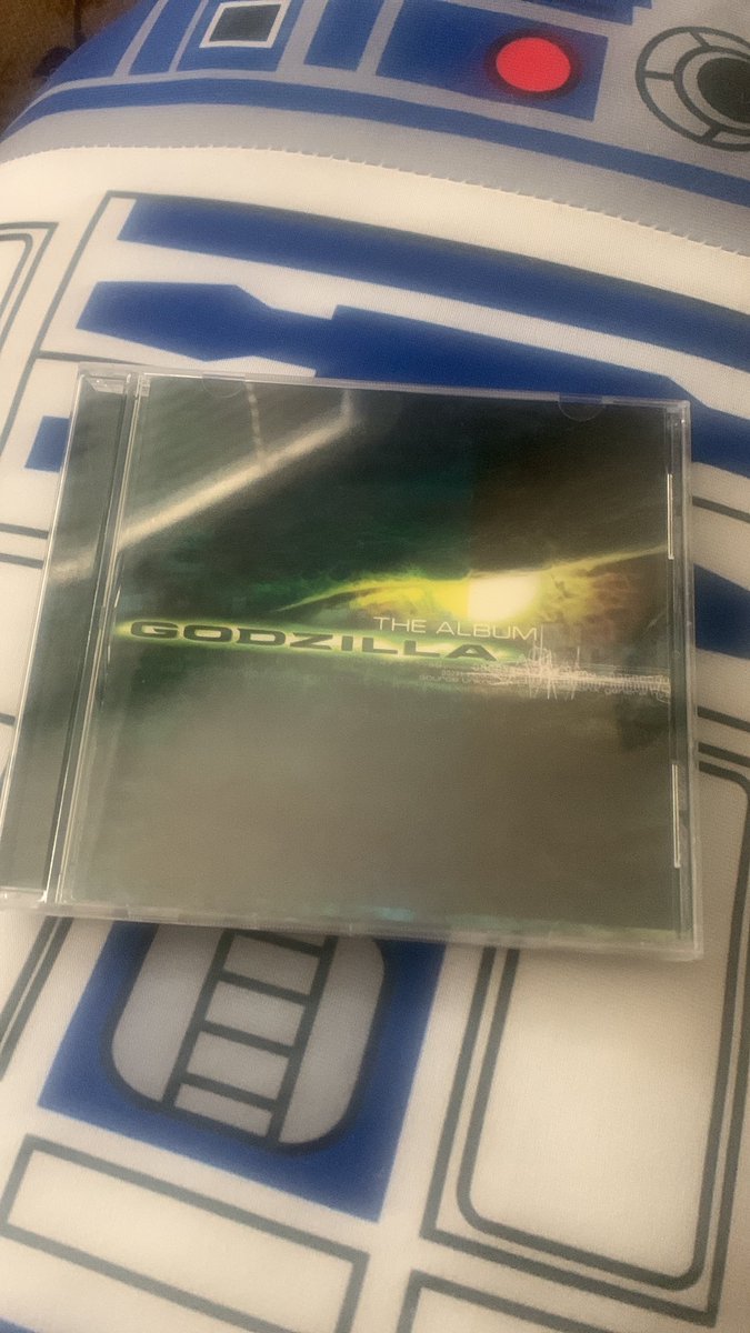 JohnnyButabi's tweet image. I barely use this. Here’s a picture of my Godzilla 98 soundtrack on R2-D2. #fart