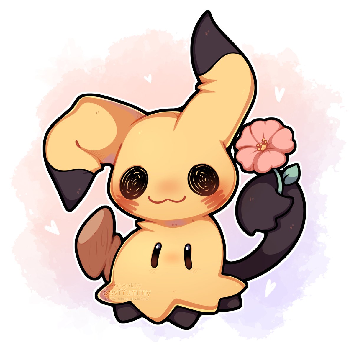 pokemon (creature) no humans flower looking at viewer full body :3 heart  illustration images