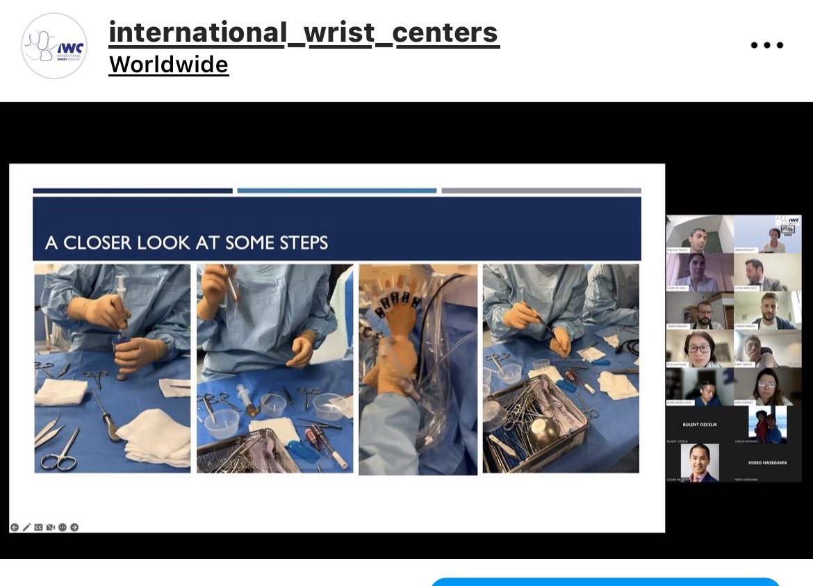 Halimatoune's tweet photo. IWC symposium -session 7. Many thanks to our panelists team for joining  the IWC monthly wrist cases discussions !
Replay available on IWC YouTube channel https://t.co/0h0siylb53
#wristsurgery #elearning #wristwebinar @LucianMarcovici @IrcadIwc @cmathoulin https://t.co/ZE9MBYCKzT