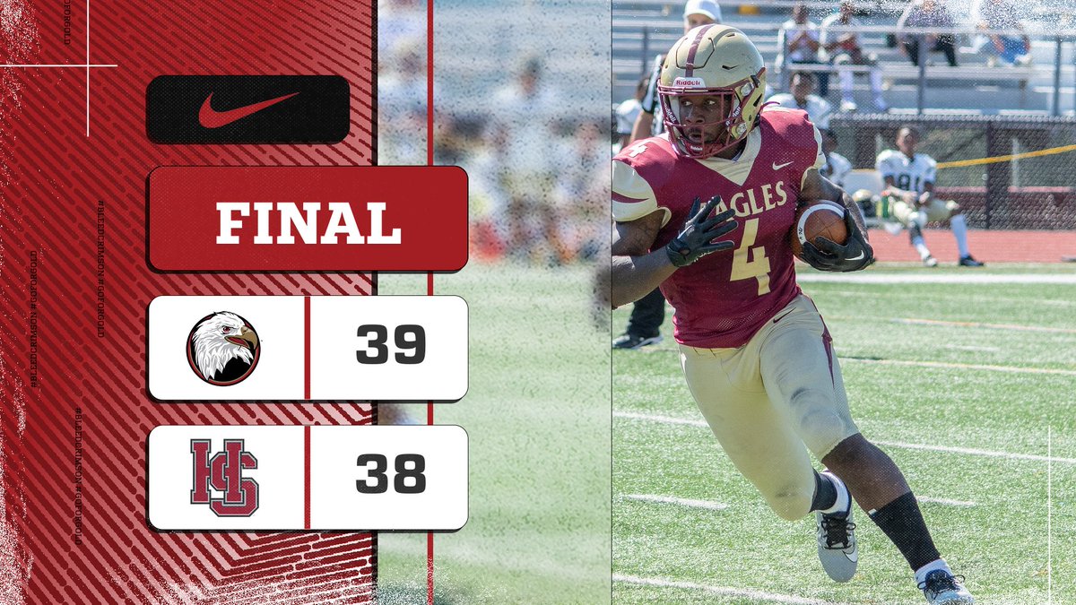 An instant classic at Lewis C. Everett Stadium!

<a href="/BH2OFootball/">Bridgewater Football</a> pulls off a 39-38 win after a go-ahead two-point conversion with under 30 seconds left in regulation. Fauntleroy runs for 246 yards and 4 TDs #BleedCrimson #GoForGold #d3fb 

🔗 tinyurl.com/yw8nudzv