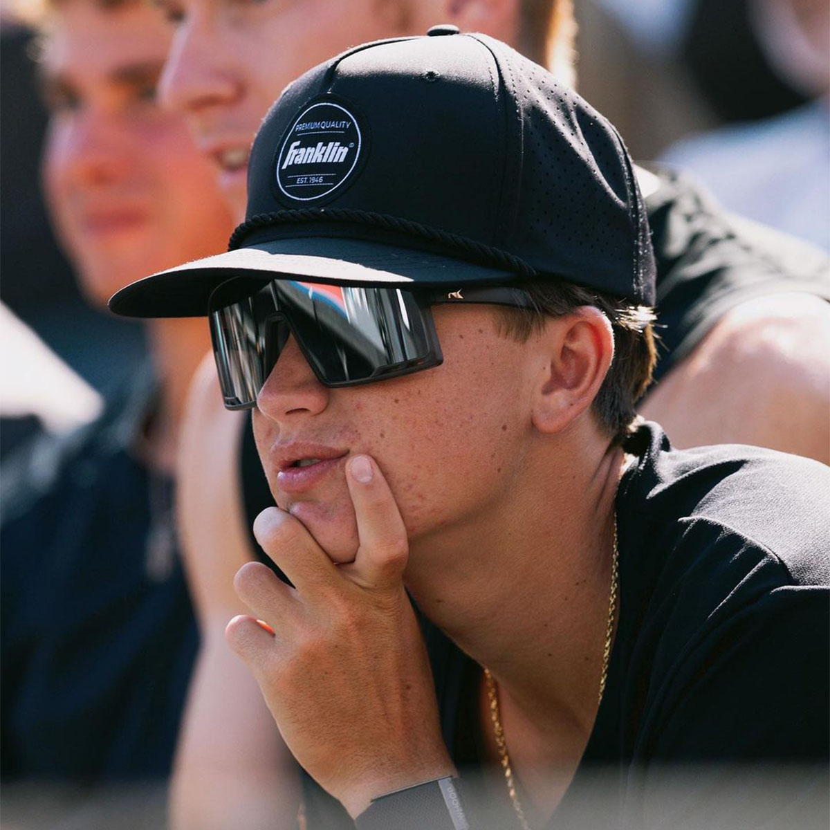 Knockaround's tweet image. When Knockaround athlete @ hayden_patriquin eyes up the competition like this, you know he means business. bit.ly/44clNK3 #knockaround #sandiego #sunglasses