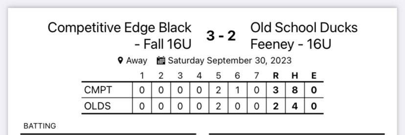 Competitive Edge Baseball tweet media