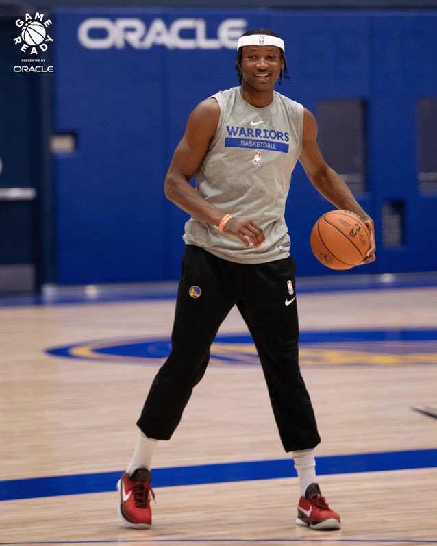 baby_face_goat's tweet photo. If draymond isn’t back until the regular season starts who should take his place in the starting lineup? https://t.co/WxdFRMVkaz