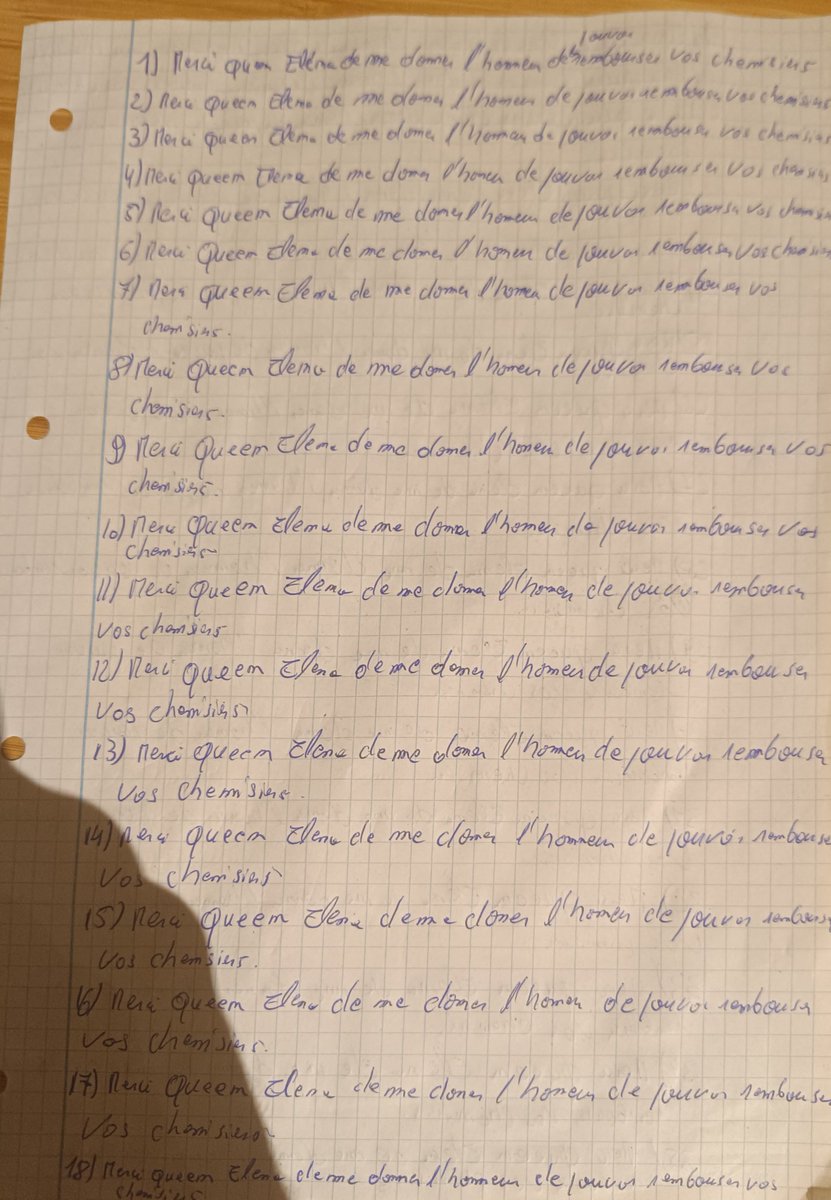 dogdequeenelena's tweet photo. Ce soir, ma Reine @tonperemaputain m'a donné l'honneur de pouvoir rembourser ses chemisiers
Le prix étant de 40€, je l'ai donc tout naturellement remerciée 40 fois https://t.co/w6fgRFkh3K