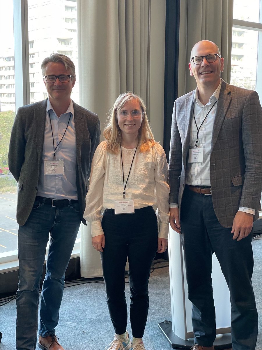 IBCN1997's tweet photo. Congratulations to the winners of best abstract at #IBCN2023! Trine Strandgaard, Marie-Pier St-Laurent, and Joep de Jong. @LDyrskjot @pcvblack @mouwlab https://t.co/tfzUeUKdFv