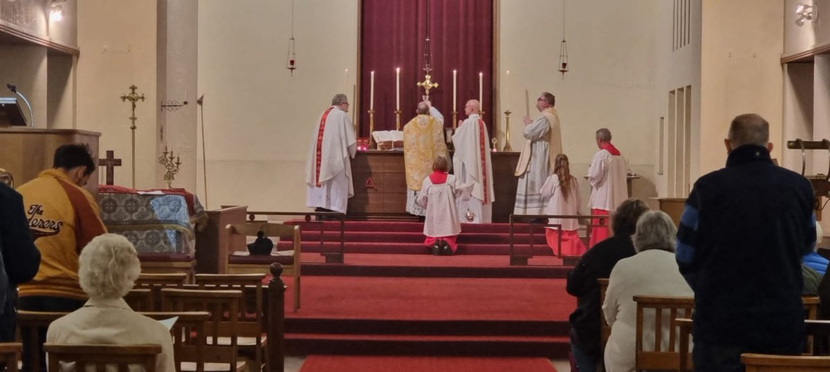 SPWolverhampton's tweet photo. Fr Ross celebrated his last service amongst us as his curacy in Wolverhampton has drawn to a close. Please keep him and his family in your prayers as he becomes the next Vicar of St Matthew's, Willesden next month. https://t.co/faRX1ULvAi