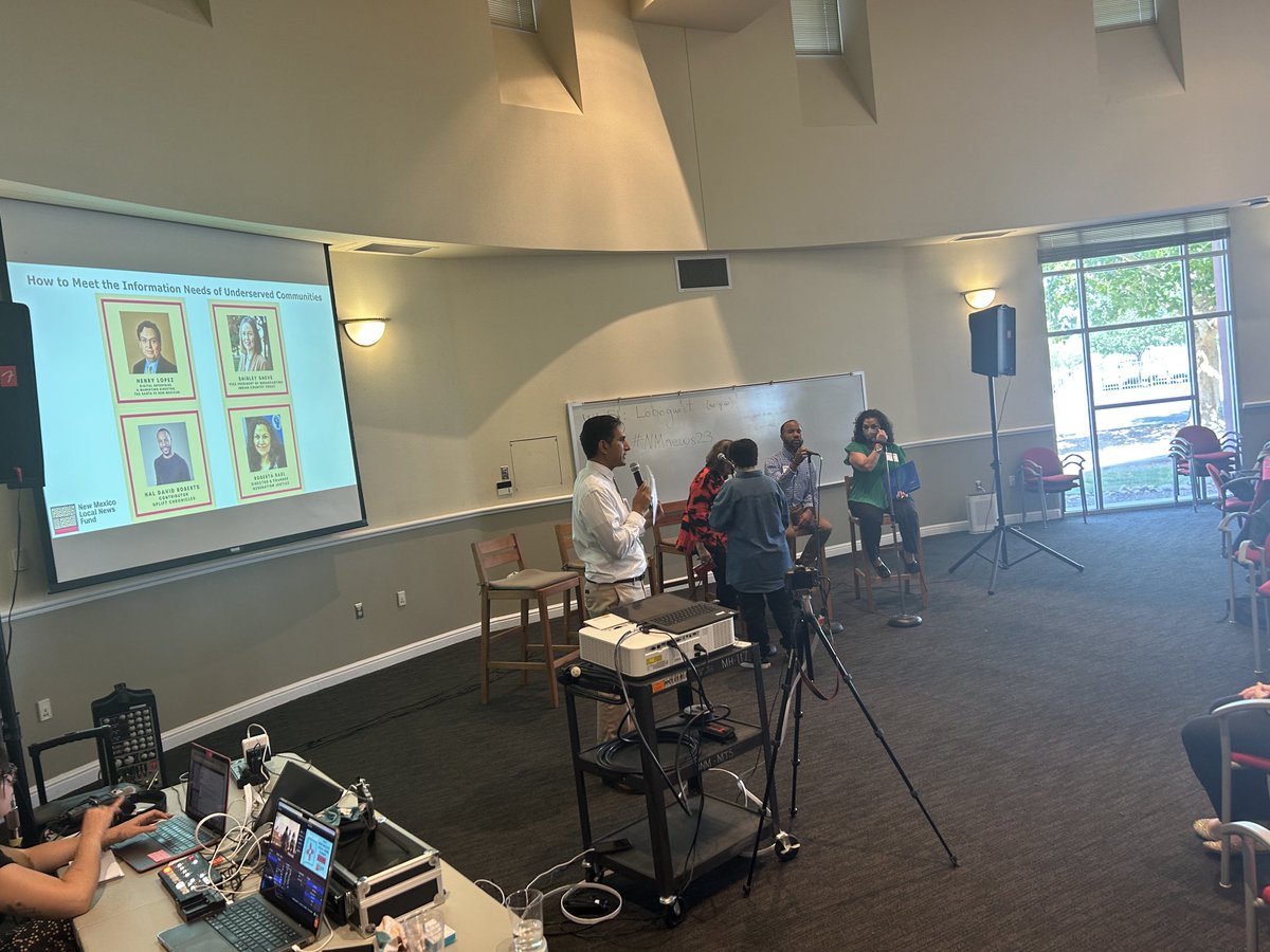 NMLocalNews's tweet photo. Readying the day’s final panel: meeting needs of underserved communities #NMnews23 https://t.co/4CFTRBXQf9