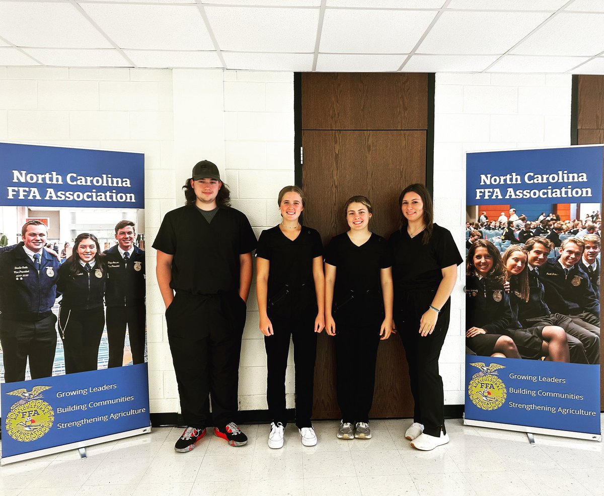 Today, NC FFA hosted the Vet Science CDE. Four of our seniors competed in this event. Each student plans to attend college with an animal science concentration or work within the animal industry after graduation. Congratulations on all of their hard work! 🐕🐇🦙 <a href="/southrowanFFA/">South Rowan FFA</a>