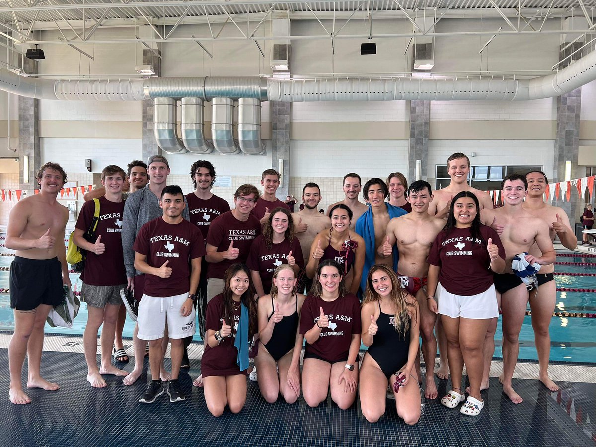 Marco had a great time at his first swim meet with Texas A&M Club Swimming!