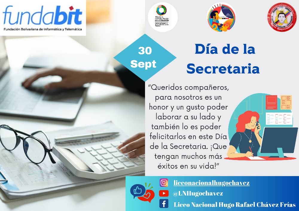 #felizdiadelasecretaria personas valiosas quiénes día a día aportan su profesionalismo en cada actividad de la fundación muchísimos éxitos y bendiciones 🙋🏻‍♀️<a href="/yuraimaaurora/">Licda. Yuraima Martinez</a> <a href="/Fundabit_/">FundabitOficial</a> @cdcetachira <a href="/Berzabethg1/">Berzabethgandicaoficial</a> @MPPEDUCACION