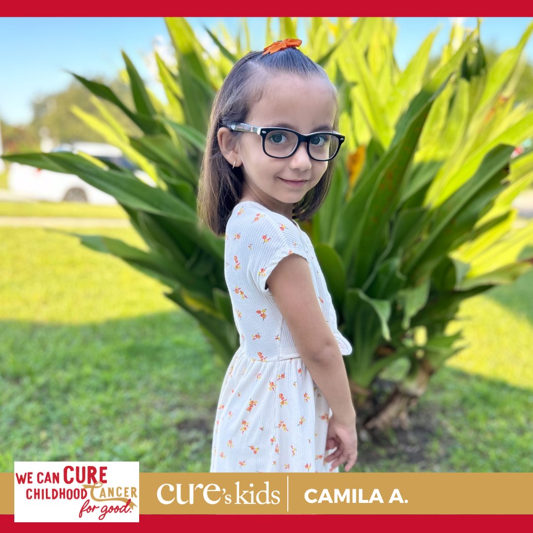 Six-year-old Camila has ataxia telangiectasia and was diagnosed with leukemia in 2022. She is currently in the maintenance stage of treatment. She enjoys coloring and is very excited to be in school after missing a year. Read all about Camila at hubs.ly/Q022xCLr0.