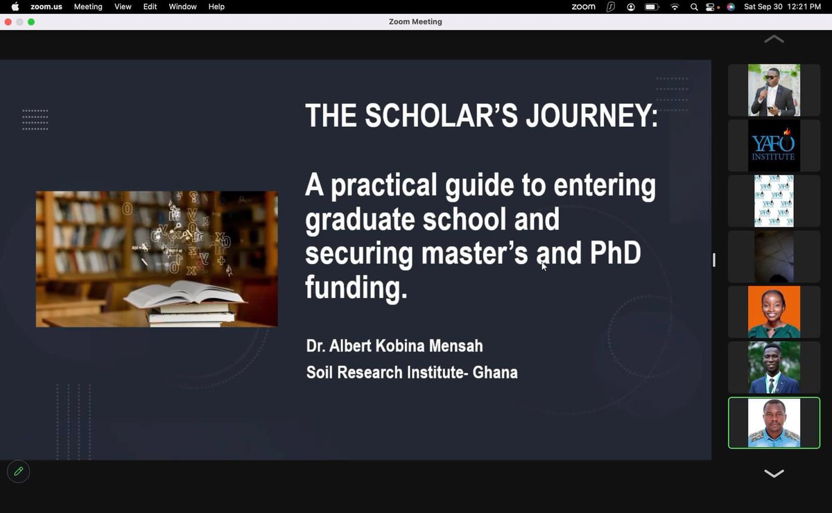 YAFOweb's tweet photo. Tonight was golden with practical lessons and experiences from Dr. AK Mensah. There is more to learn in the book 'The Scholar's Journey. Thank you for participating #YafoEvents 

Get your copy https://t.co/uwmnjHCQMT https://t.co/KVAjTqOUbv
