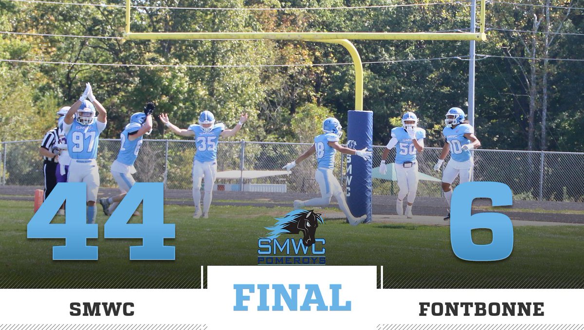 Pomeroy Nation = UNDEFEATED!!!!! Next week the two remaining undefeated teams will go head-to-head for SMWC's Homecoming game. #pomeroypride