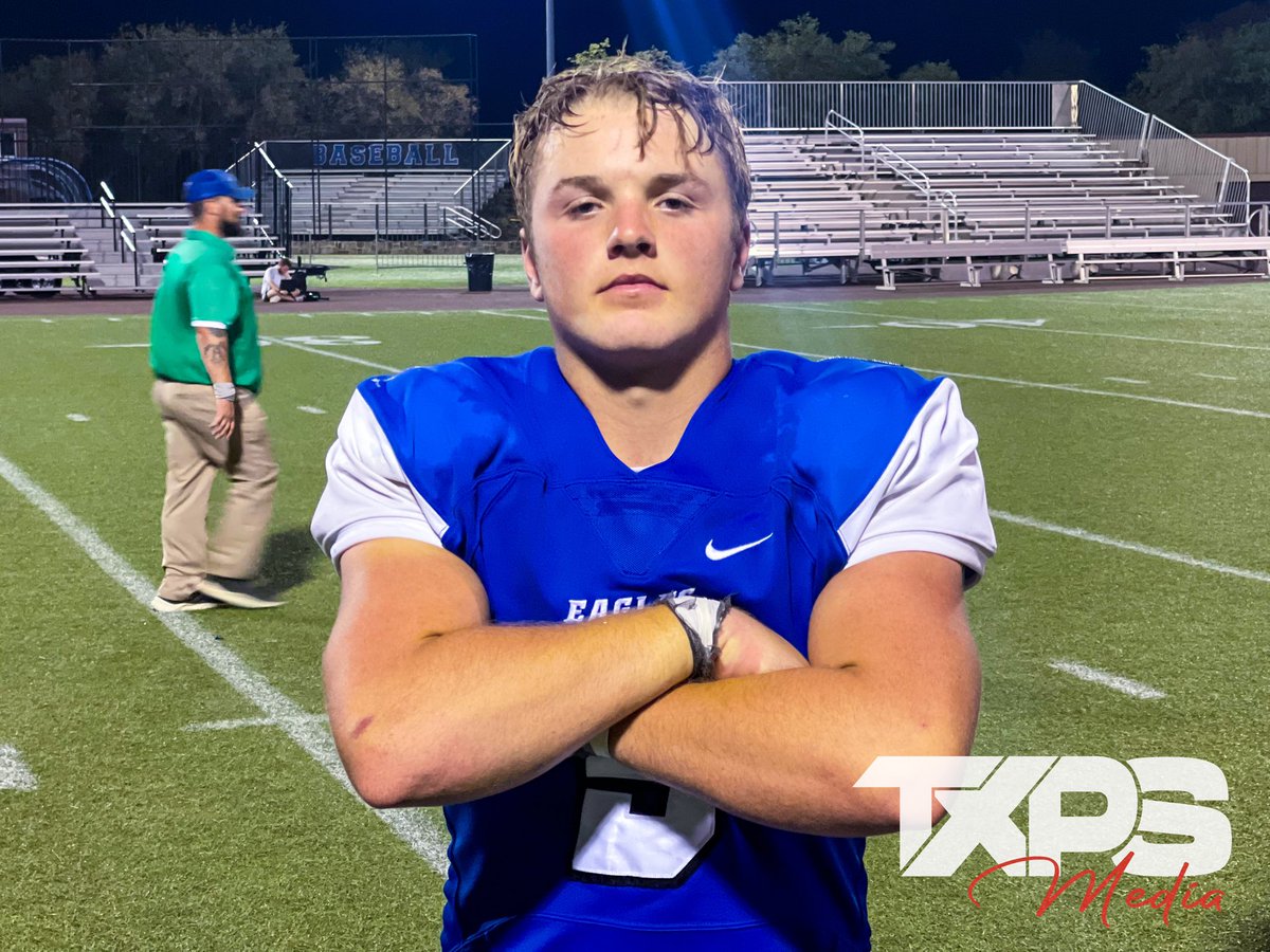 TXPSMedia's tweet photo. 2024 Southwest Christian ATH Maddox Mccarroll was crucial in the Eagles big win over TCA last night.

The senior athlete makes his presence known on the field and was a key piece of the defensive group that was sensational all night. 

@M_Mccarroll9 | @76kharrison https://t.co/EqavfTRvJm