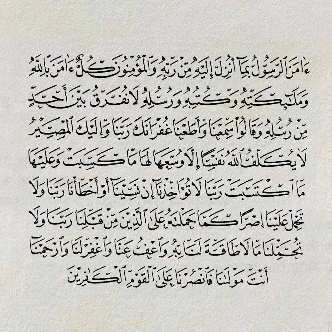 _mzdanh's tweet photo. قال ﷺ:
"مَن قرَأ الآيتينِ مِن آخِرِ سورةِ البقرةِ في ليلةٍ كفَتَاه"🤍 https://t.co/LxwIX1riWZ