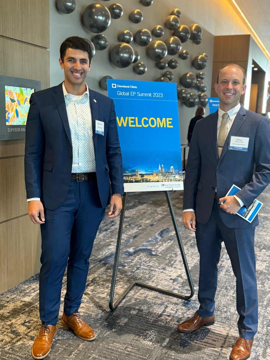 Had a fantastic time back home in Cleveland at #GlobalEPSummit2023 , meeting mentors and diving into the here and now (and future) of EP <a href="/mo_gad_md/">Mo Gad</a> <a href="/MihailChelu/">Mihail G. Chelu, MD, PhD</a>
