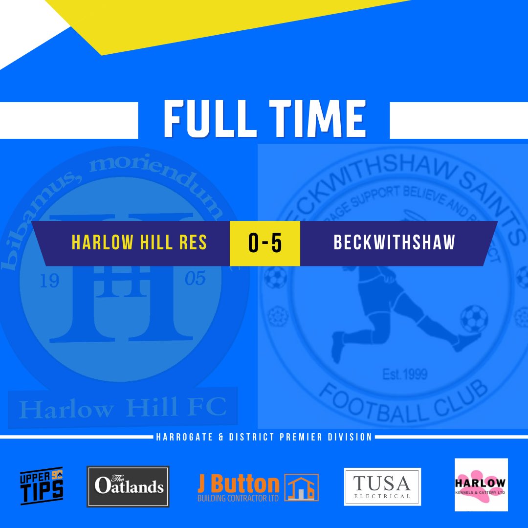 Harlow hold Yorkshire Supreme Division Champions @Littletown1st to a 0-0 Draw, ultimately losing out on Penalties. A superb battling performance against a top side, which in the end could have gone either way. Reserves fall to defeat against @BeckwithshawFC.