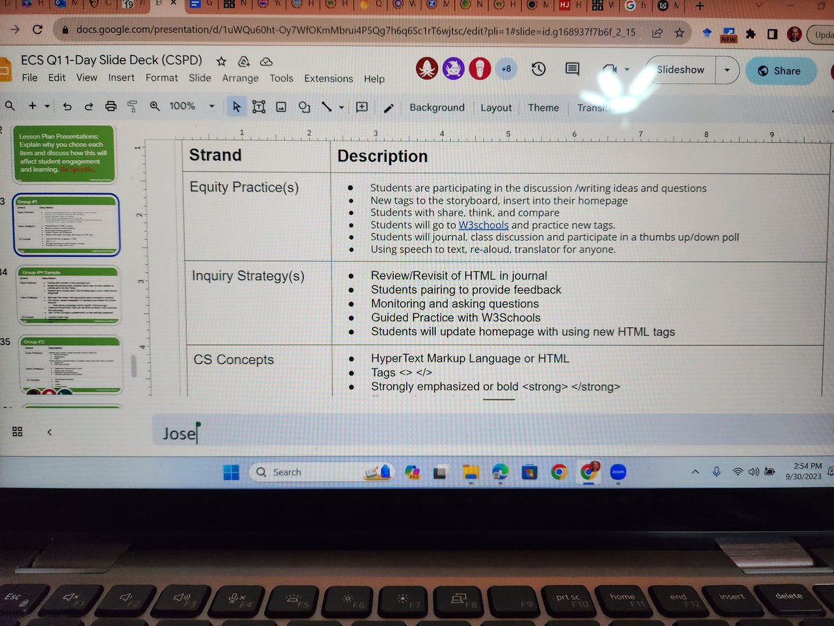 JoseLSilvaSmith's tweet image. A Saturday full of learning & collaboration. Great lessons created with Equity practices, Inquiry strategies, & key CS Concepts in mind! Great job @ExploringCS teachers! โค๏ธ๐๐ #TISDProud #ExploringCS