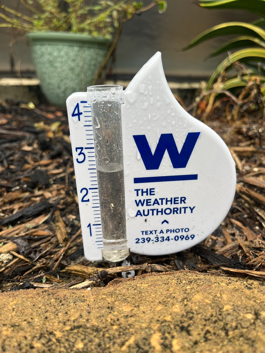 2.5” recorded in Gateway!! This week has really helped out with the recent dry conditions @WeatherWithLaur @MattDevittWINK @NWSTampaBay