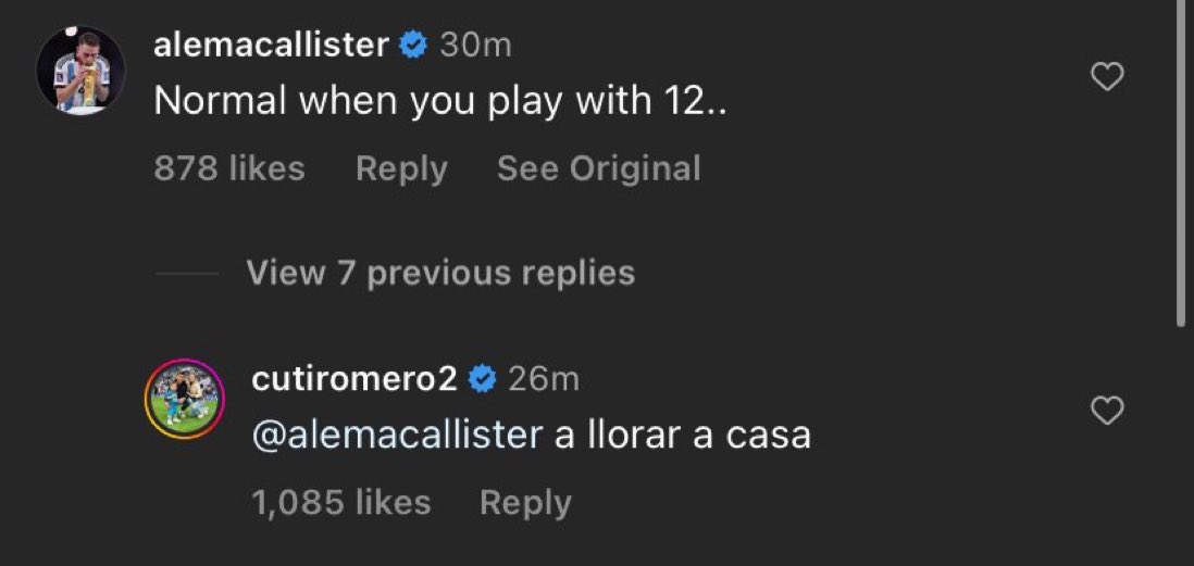 Cuti Romero says to MacAlister:

“Cry at home”

💉🤍