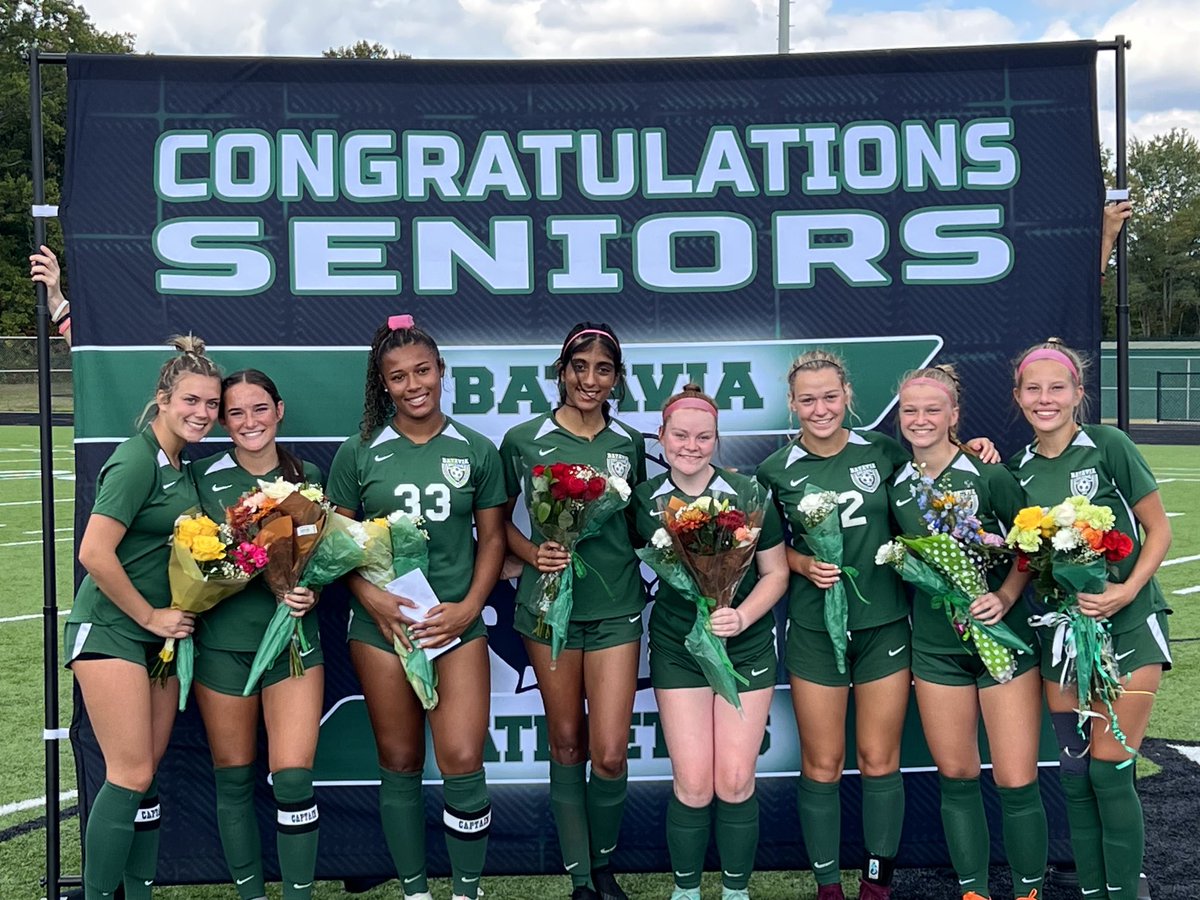 BataviaSports's tweet photo. Congratulations to our girls soccer seniors!  We thank you for your hard work and dedication to BHS and the girls soccer program https://t.co/jaM2QTM17d