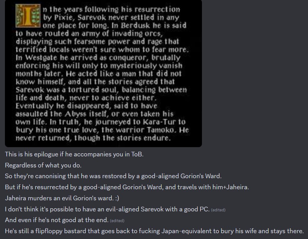 xav1ul's tweet photo. It's so fun playing Baldur's Gate 3 with @lazyplover, a fan of BG 1&amp;2. And having them alternatively gush over the world itself and then shriek about choices made about BG3 itself. Spoilers for only the ancient ass games, I have been getting deluged with like 20K words on them. https://t.co/2EvjTH1Oau