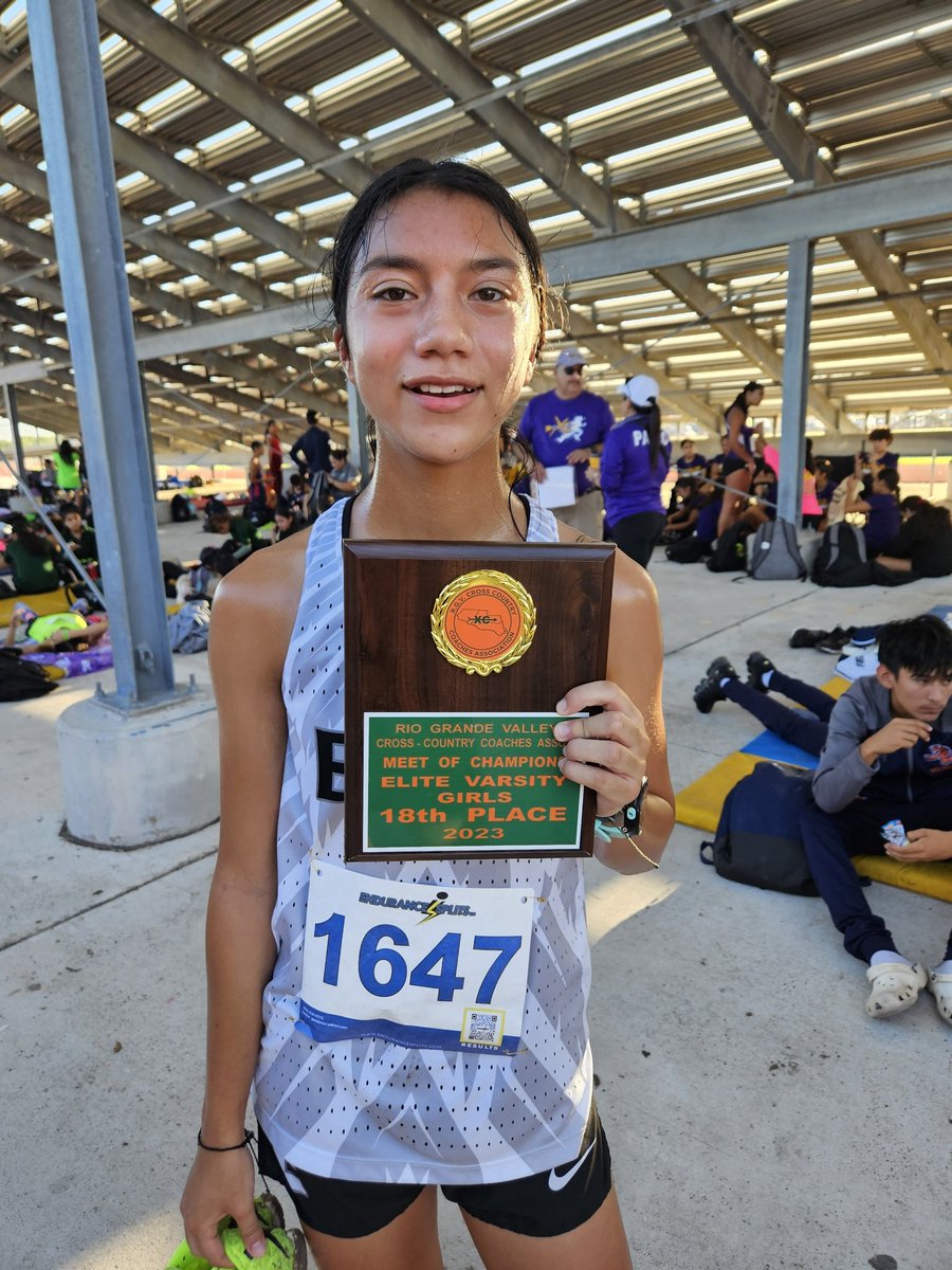 Proud of these girls, Mareli and Andrea, for stepping up today when we were not at full strength.  2 top 20 finishes and personal bests helped the shorthanded Lady Wildcats get 4th place today in the Elite division of the RGVCCCA Meet of Champions at Sharyland Pioneer. 🏃🏻‍♀️🏃🏻‍♀️💨