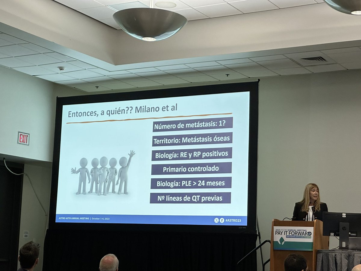 María Díaz Vázquez 🇦🇷 discusses management and patient selection for oligometastatic #BreastCancer #LATAM
#ASTRO23 <a href="/ASTRO_org/">ASTRO</a> #radonc