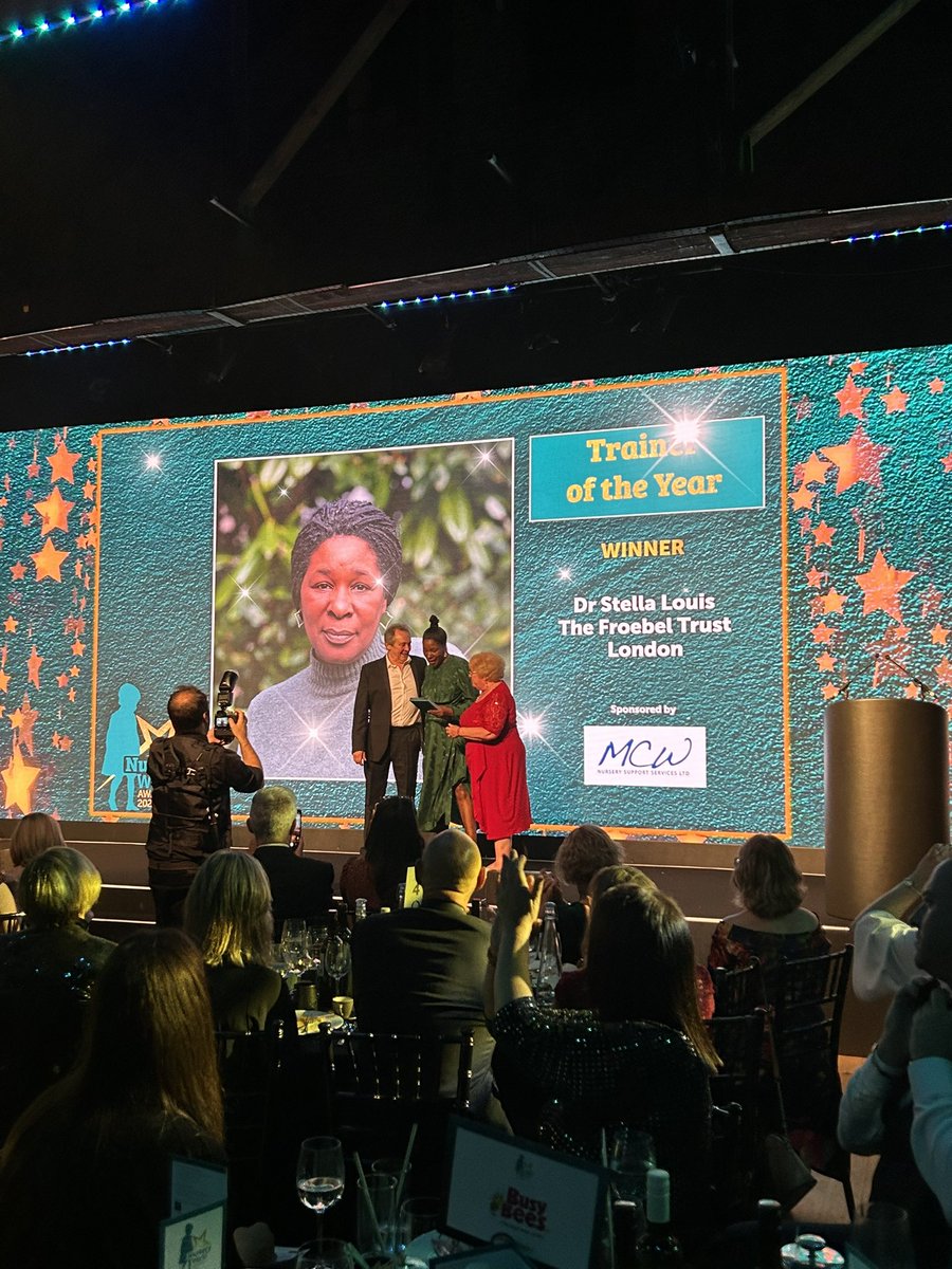 There was only one winner in my mind <a href="/dr_sramlouis/">Dr Stella Louis</a> you are an inspiration, a wonderful trainer and I am honoured to say, a friend. You are awesome 🤩 #NWAwards <a href="/FroebelTrust/">Froebel Trust</a>