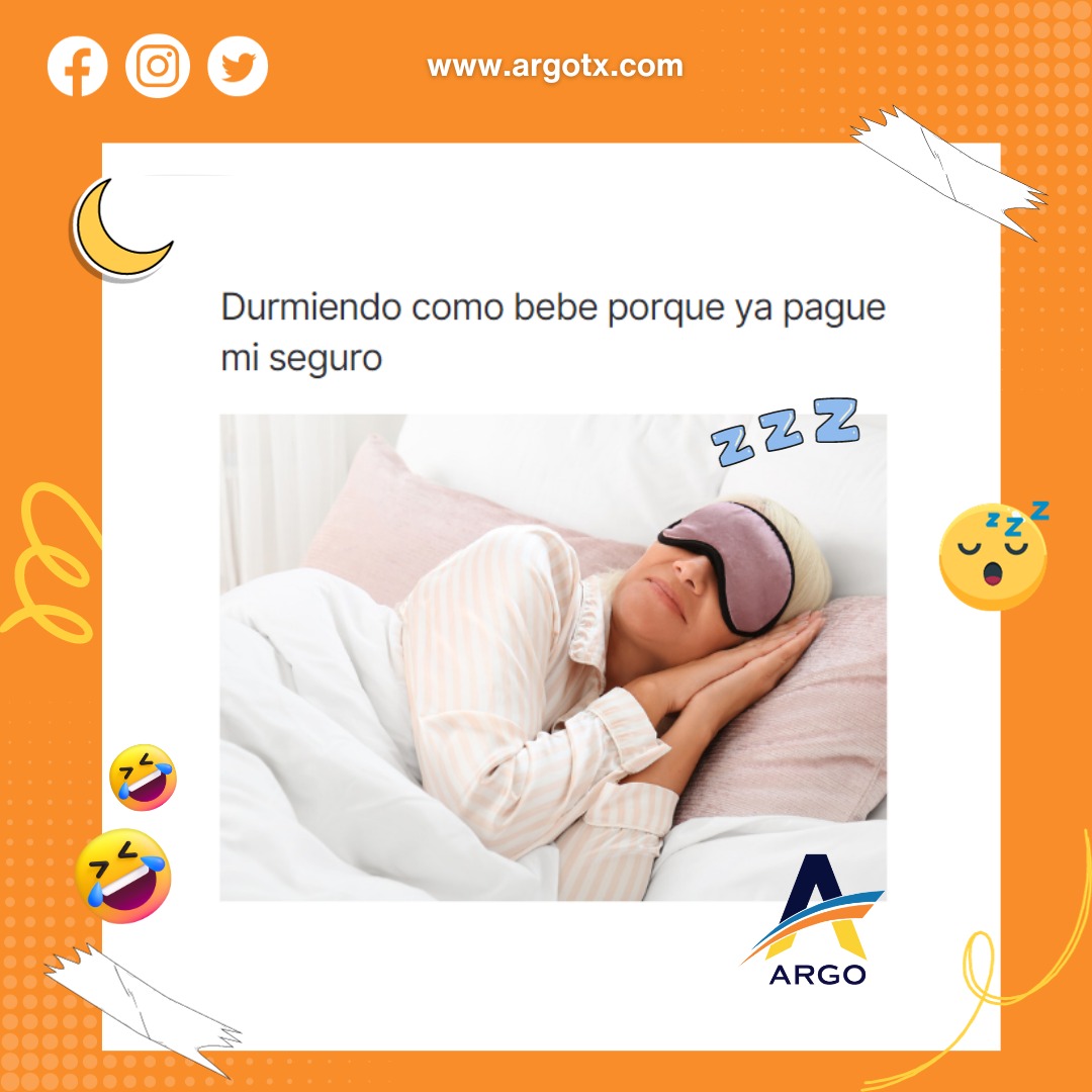 ArgoTexas's tweet photo. Ya es #sabadodememes y podemos sentirnos tranquilos.

Tu también duerme como bebé sabiendo que ya pagaste tu seguro a tiempo! https://t.co/mDmkZUBVGu