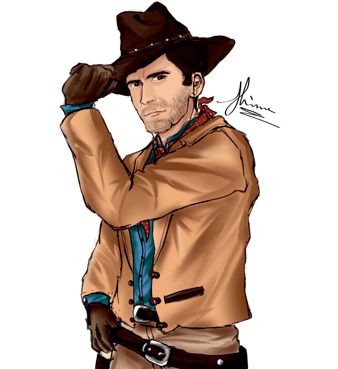 JhimeBac's tweet photo. Brisco county Jr is ready for adventure ! 🤠 #briscocountyjr #art #fanart @GroovyBruce https://t.co/ctBMRvbePO