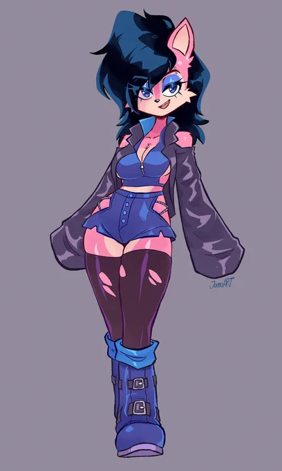 Pink Sally with black hair kinda rules 