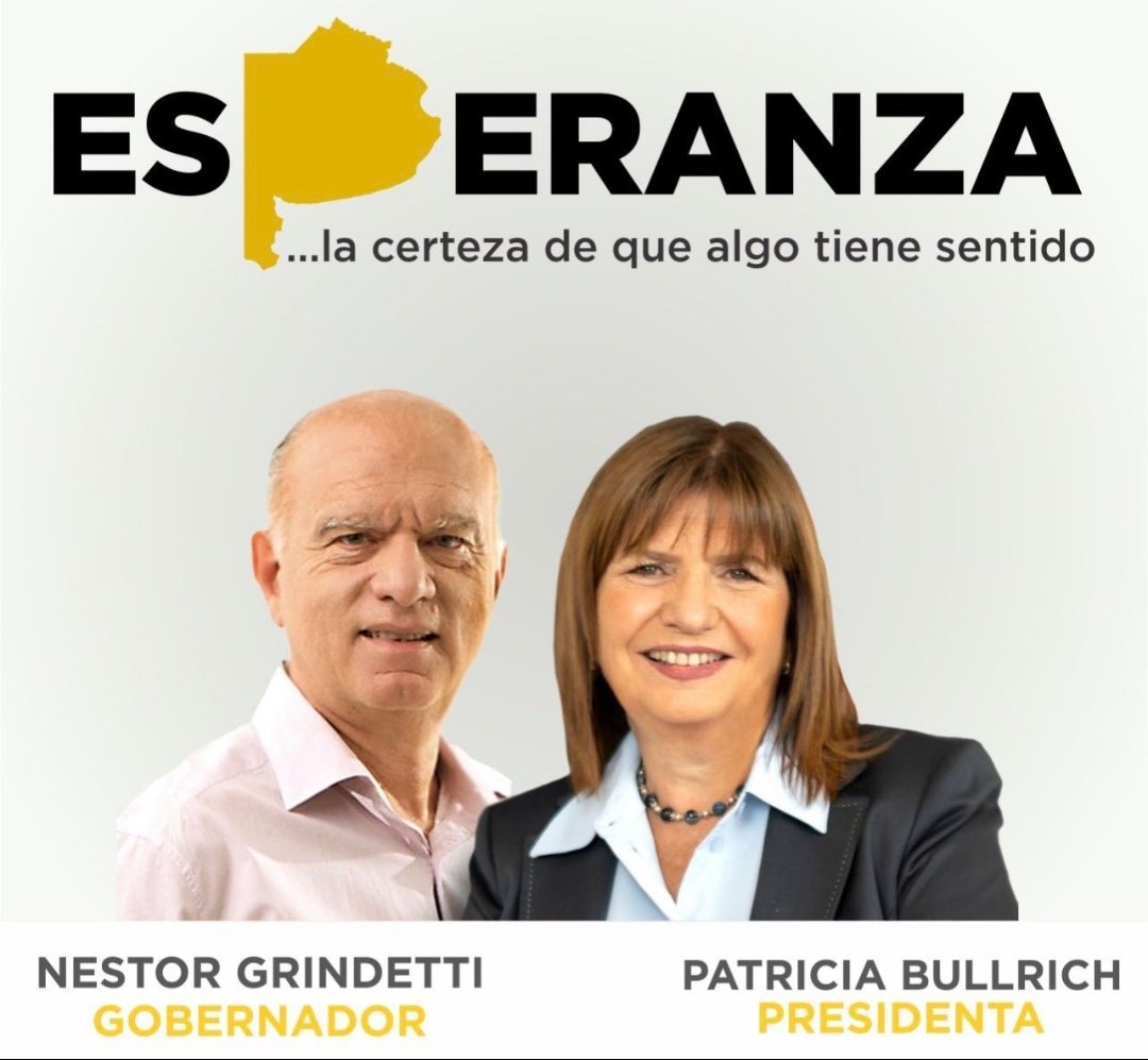 AntoColo6's tweet photo. #EsConElla 
#EsConEl
#PatoPesidente 
#GrindettiGobernador 
Buenos Aires no se pierdan el verdadero Cambio!!! https://t.co/FFBnrf3Ie8