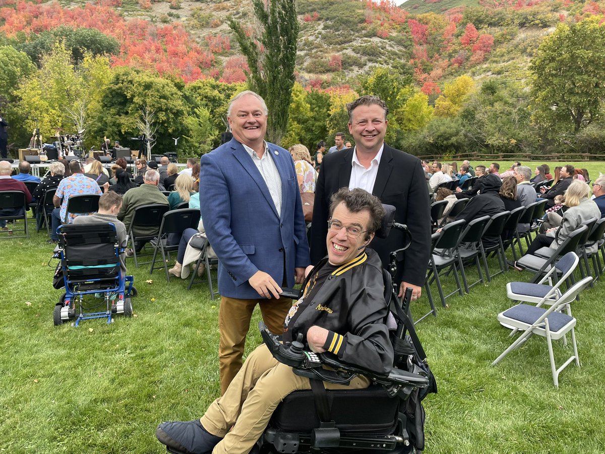 MikeLMower's tweet photo. Congrats to The State of Utah for winning the Community Partner award from Camp Kostopulos. So many youth of all abilities are blessed by this place and the people who support it. W/ @SeanReyesUT, @gopTODD, Andrew Riggle, the Diviriceans, repping @govcox, @LGHendersonUtah. ❤️ https://t.co/WAjV4YjZZh