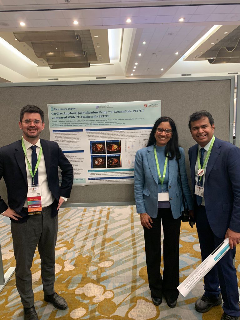 Privileged to present my research at #ASNC2023 on quantifying left atrial amyloid burden with 18F-Florbetapir in AL-amyloid under the visionary guidance & supervision of Dr Sharmila Dorbala @DorbalaSharmila @BWHCVImaging @harvardmed @mdicarli @RonBlankstein @MyASNC #ThinkPET