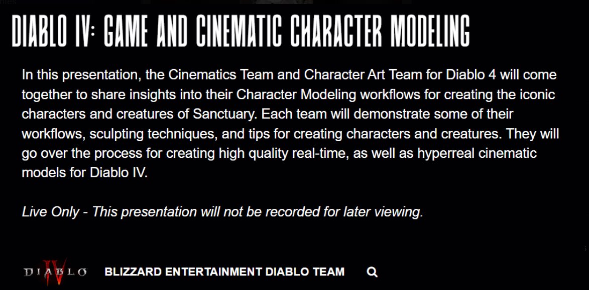 Steveteeps's tweet photo. About to tune into this presentation shortly with the Diablo 4 cinematic team. #zbrushsummit is my favorite weekend ⚔️ https://t.co/NQMlyMUk1L https://t.co/GfDXhvores