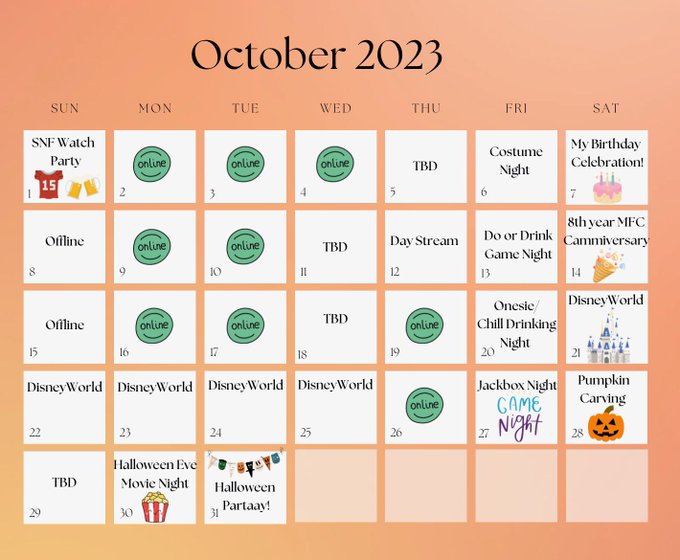 October&rsquo;s Calendar ✨Excited for a wonderful month ahead with all of you! https://t.co/vegEbBNKdQ<a href="/tag/onmfc"class="tags"><span>#onmfc</span></a>