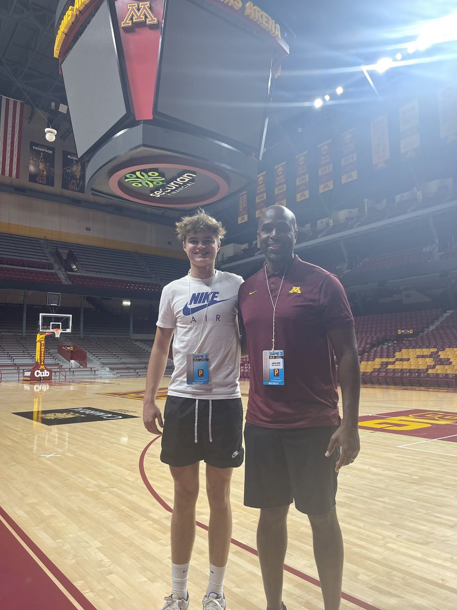 Had a great unofficial visit today with <a href="/GopherMBB/">Minnesota Men's Basketball</a>  Thank you <a href="/CoachJasonKemp/">Jason Kemp</a> and Coach Johnson for the great day!