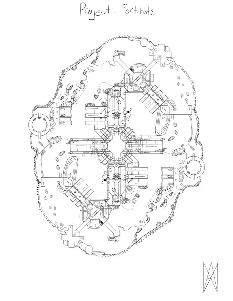 darkskull1157's tweet photo. From my initial scribbles on paper to final polish, Fortitude has been a labor of love!
@CertifiedChmp and I went through a lot of Iteration to get this map done.
Additional Images in the replies
#HaloInfinite #Forge #Xbox #Halo 
Fortitude download link: https://t.co/7kgY5PoiEC https://t.co/Bhwu0xO3XY