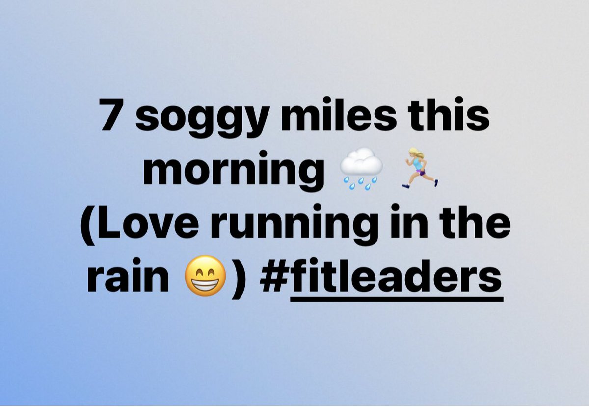 It was like running in God’s sprinkles! #chasingmymarathon #run #fitleaders