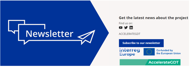 Accelerate GDT (@accelerategdt) on Twitter photo Sign up to our <a href="/AccelerateGDT/">Accelerate GDT</a> Newsletter so as to not miss out on new editions - ⬇️
interregeurope.us16.list-manage.com/subscribe?u=58… Sign up to our <a href="/AccelerateGDT/">Accelerate GDT</a> Newsletter so as to not miss out on new editions - ⬇️
interregeurope.us16.list-manage.com/subscribe?u=58…