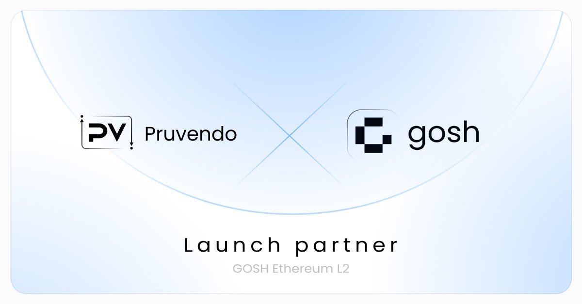 GOSH &amp; <a href="/pruvendoinfo/">Pruvendo</a> to provide automated Formal Verification capabilities to users

As part of the launch of GOSH #Ethereum Layer 2, we’re integrating with Pruvendo, a software security firm specializing in formal verification, with a strategic target to offer developers on GOSH
