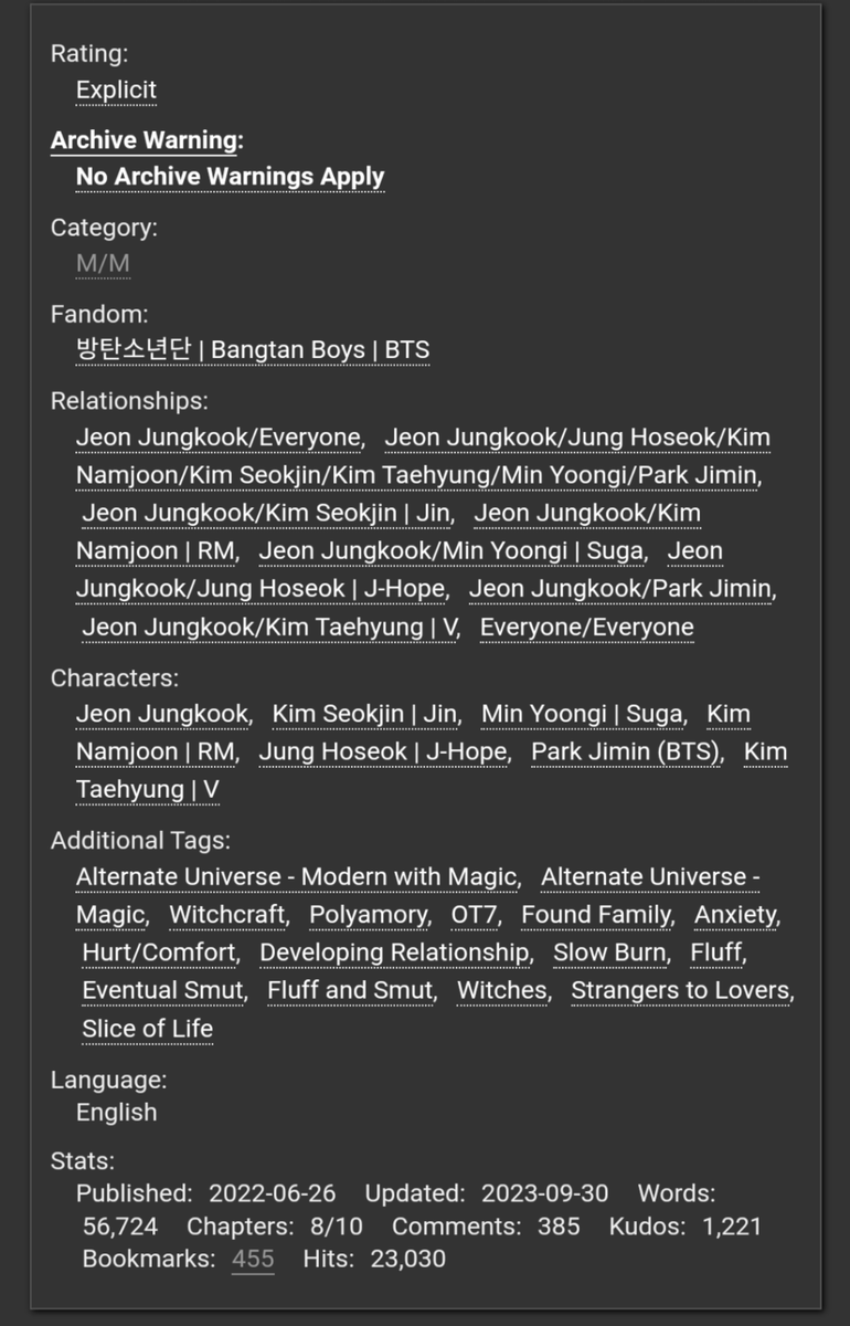 allsadhere's tweet image. Release the Ropes and Feel the Slack 
Chapter 8 (11k, 56k total) || OT7, jk-centric  

“Myosotis?” Jungkook asks as he gathers up the rest of the seed bags.

“Yeah,” Namjoon says quietly. “More commonly referred to as forget-me-nots.”

archiveofourown.org/works/39905214…